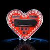 32 RGBs LED DIY Herzform Lötbausatz Pädagogisches Elektronik-Lernset für Studenten und Bastelbegeisterte Geschenk