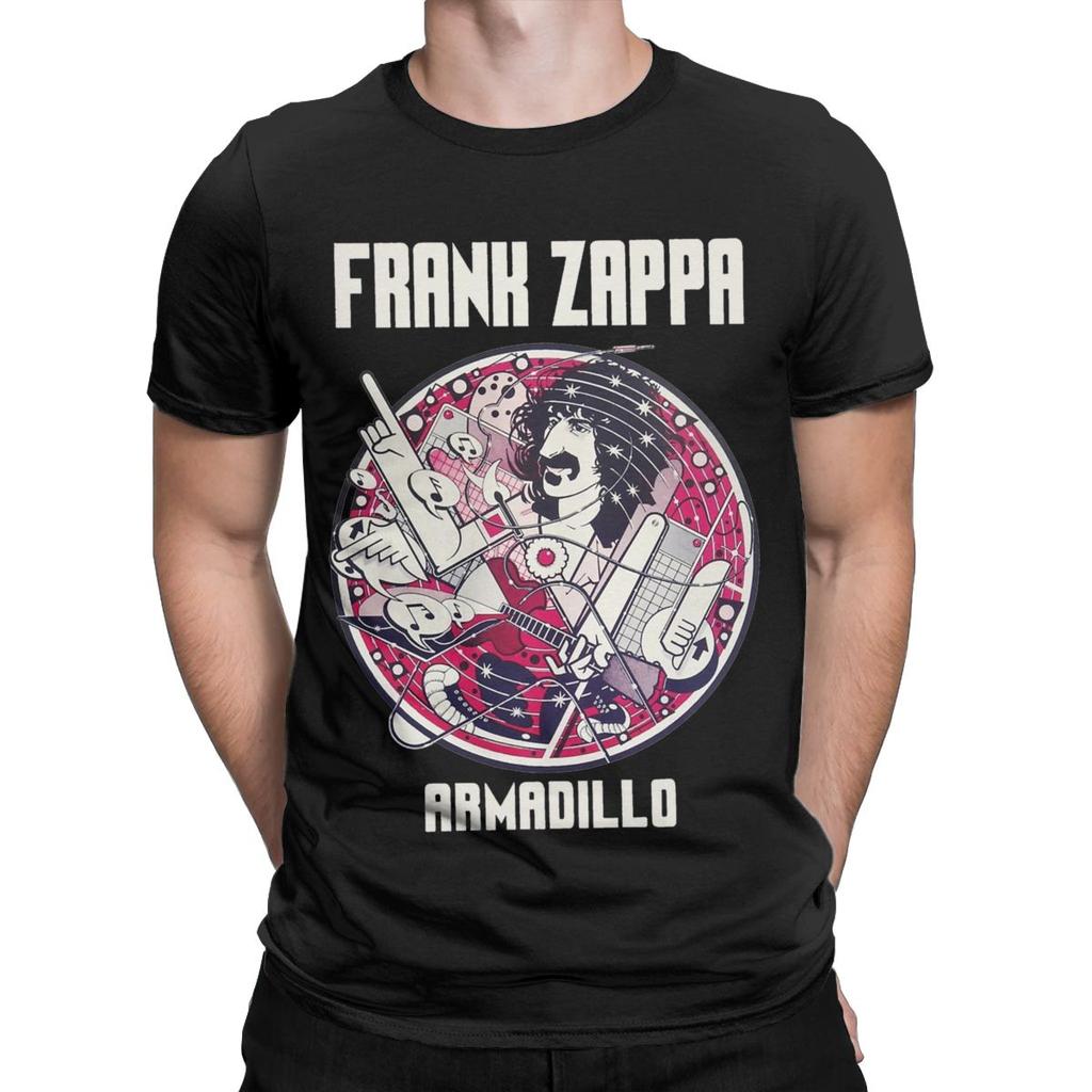 Frank Zappa T Shirts Men's Cotton Funny T-Shirt Crewneck Tees Short Sleeve Clothes Birthday Present