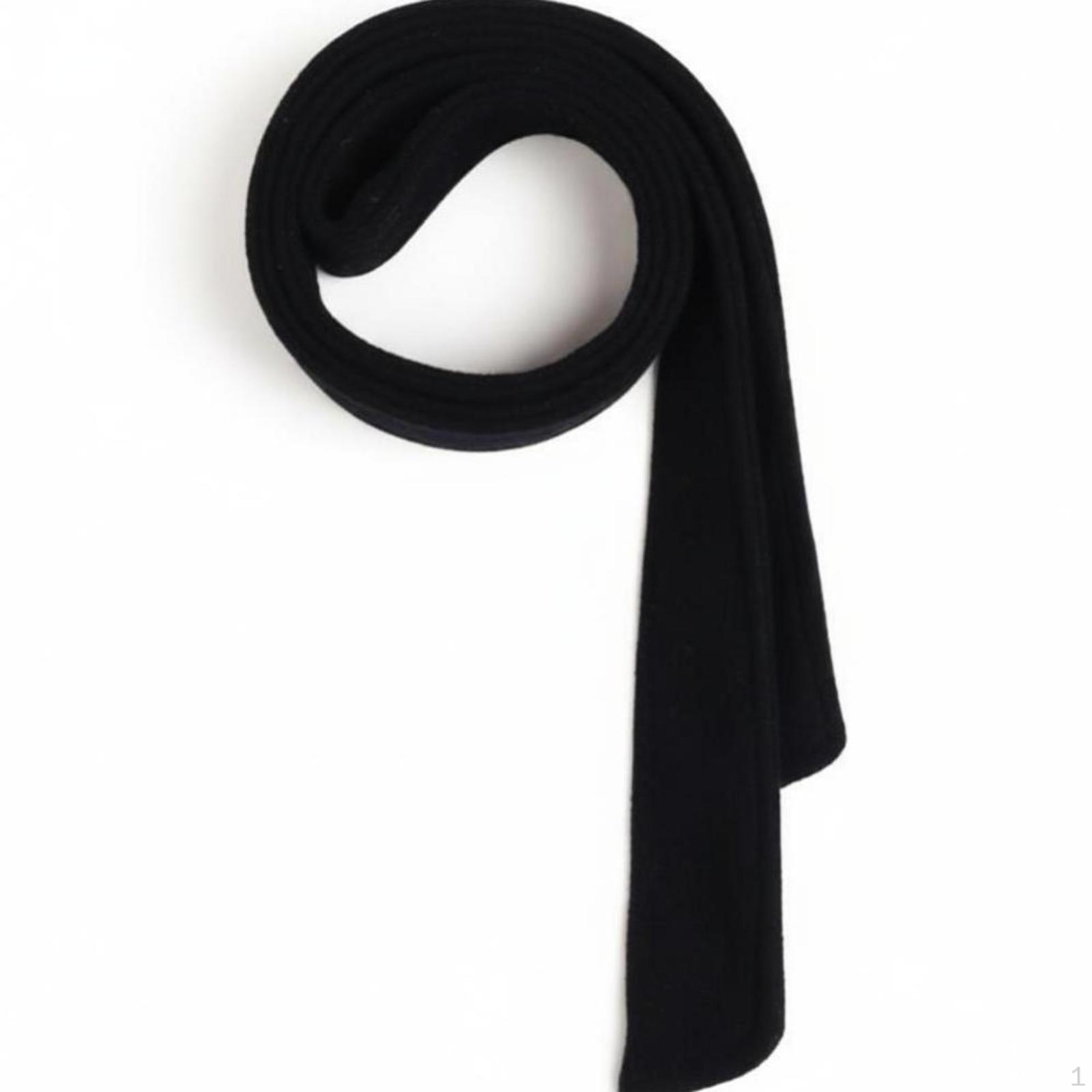 Wełniany Pas biodrowy, Kokarda, Kobiety, Dwustronny, Akcesorium do Płaszcza Zimowego Black Woolen white