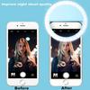 USB Charging Selfie Lights for Mobile Phone Clip Lens Ring LED Light Lamp Flash Beauty for Live Broadcast / Product Photography