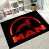 3D Man Truck Logo Motorcycle Carpet Rug for Bedroom Living Room Sofa Home Doormat Decor,Large Kids Play Non-slip Floor Mat