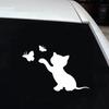 მანქანის აქსესუარები Decal Car Accessoriestoon Design კარგი ვიზუალური ეფექტი წყალგაუმტარი Funny Cat Butterfly Truck მანქანის აქსესუარები სტიკერი