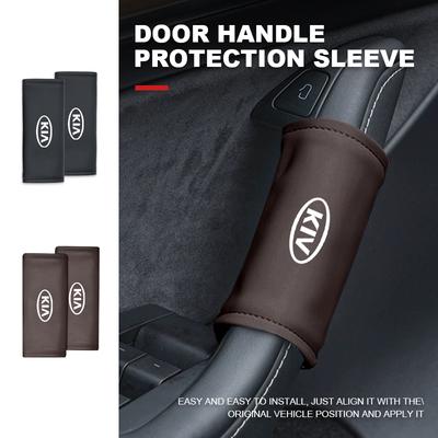 ZBEZ1 2pcs Car Door Inner Handle Cover Anti-Scratch Protector Case For Ceed Sportage Rio K5 K2 Optima Cerato Proceed Venga