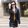 2025 Autumn/Winter Women's Versatile Sheepskin Leather Jacket with Suit Collar