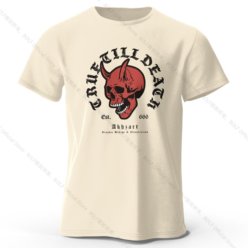 

Men s Gothic Skeleton Printed T-Shirt 100% Cotton Harajuku Oversized Funny Graphic Tees for Men Women Summer Tops 4XL