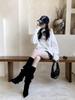 2025 Autumn French Fashion Slimming Stiletto Long Boots