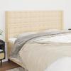 VidaXL Headboard with Ears Cream 203x16x118-128 Cm Fabric3120041