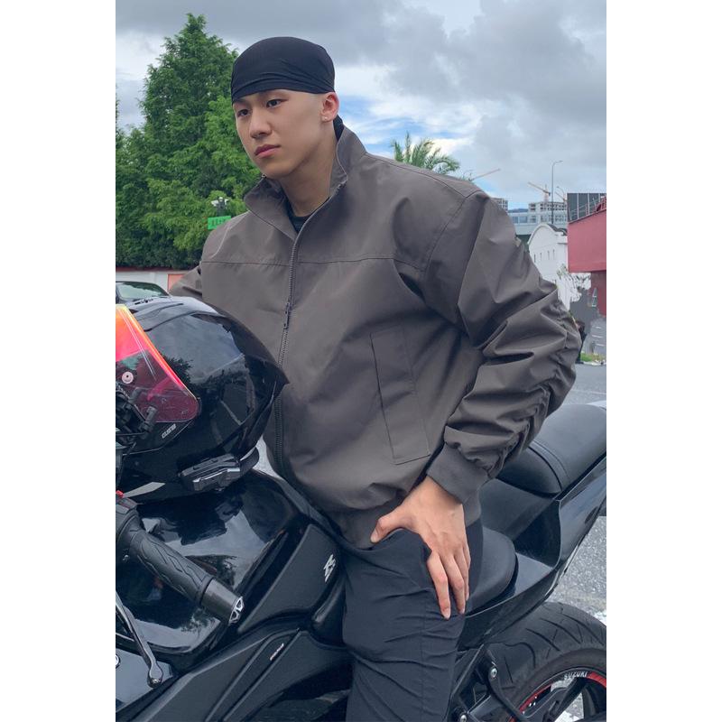 Herren Herbst Arbeitskleidung Tough Guy Windbreaker - Drei-Schutz Stehkragen Fliegerjacke