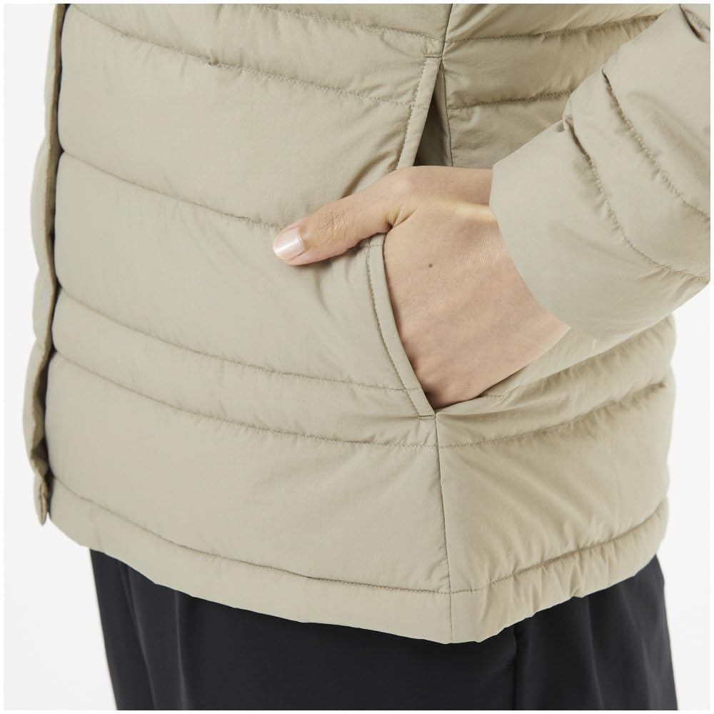 Mizuno Compact Breath Thermo Down Winter Mocha Beige Women's Jacket, Heat-Generating Material, Wear,