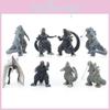 Eight Piece Godzilla Kong Kim Battle Dinosaur Pvc Action Figure Collection For Kids And Decor