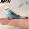 Miniature Forest Parrot Statue PVC Animal Model Bird Figure Decoration Home Decor Craft Toy