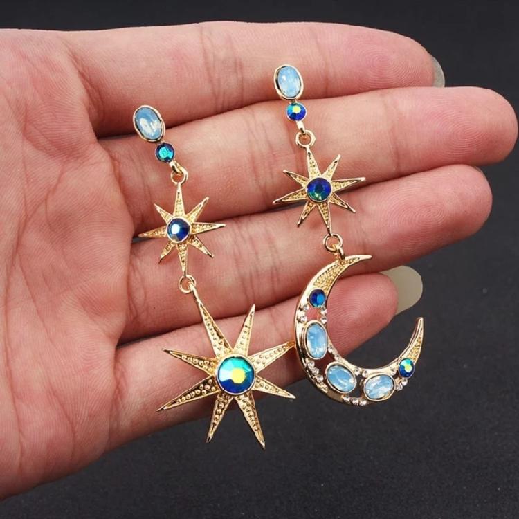 Moon Sun Earrings Drop Dangle Earrings Alloy Material Party Jewelry for Girls