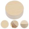 EXCEART Wood Slices, 5x5x0.8cm, Set of 10, Natural Round Wood Pieces, Paintable for DIY Crafts, Handmade Decorations, Coasters, and Photo Props