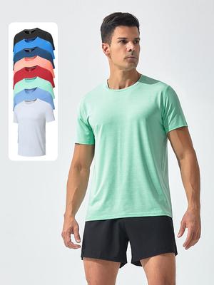 Herren Quick-Dry Atmungsaktives Locker geschnittenes Lauf-T-Shirt