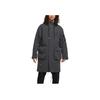 A Ma Maniere X Jordan Oversized Double Pocket Hooded Mid-Length Trench Coat Men Outerwear Grey DJ9757-010