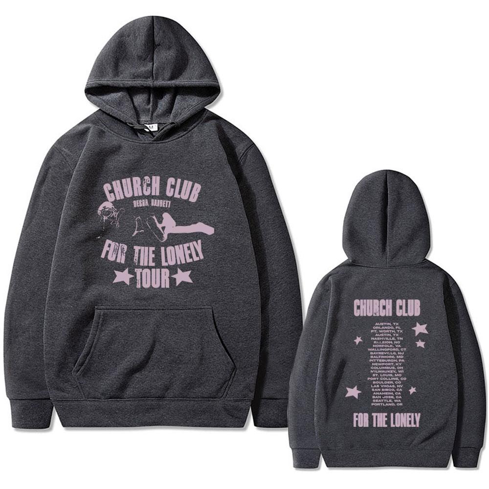 Warm Nessa Barrett Church Club for Solid Tour Men's fashion Pop Punk streetwear hoodie