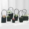 Portable Flower Box Waterproof Paper Handy Bag Kraft Handbag Party Gift Box