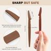 Portable Brown Canned Eyebrow Razor & Facial Hair Remover