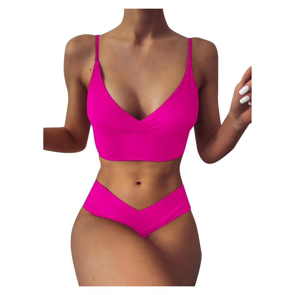 Women Bandeau Bandage Bikini Set Push-Up Brazilian Swimwear Beachwear Swimsuit