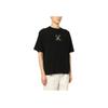 Off-White Splash Arrow Over Skate Short-Sleeve Tee Black/Beige Men Tops OMAA120S23JER0021017