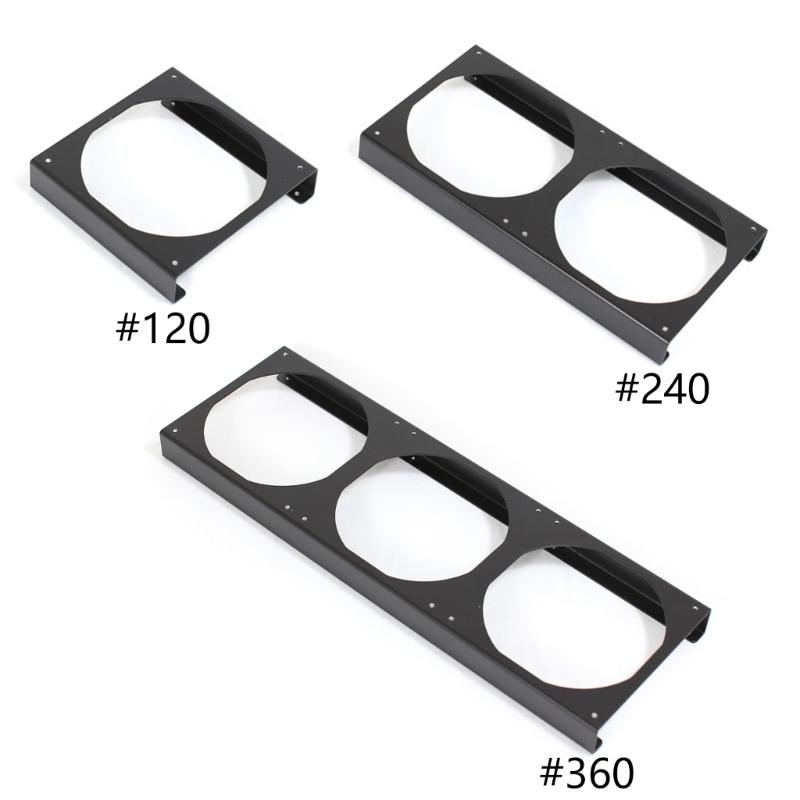 Metal PC Fan Risers Bracket 12cm Fan Support Optimized Airflows For Computer Case Cooling Systems