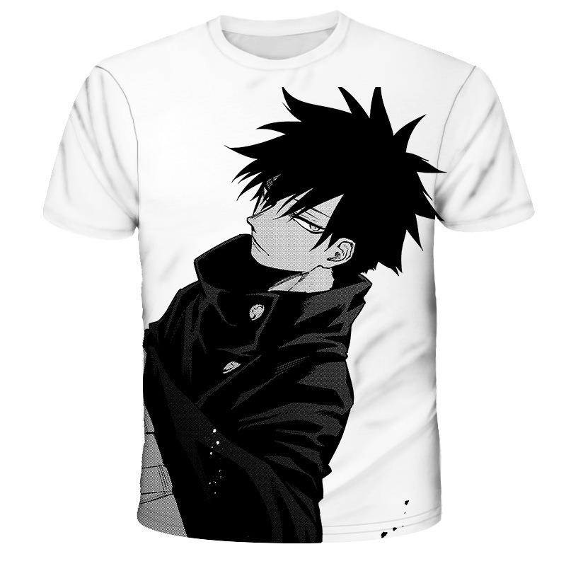3D Cartoon Print Tshirts Men Short Sleeve Plus Size Crew Neck Novel Tee Shirts Streetwear Mens Vintage T Shirt