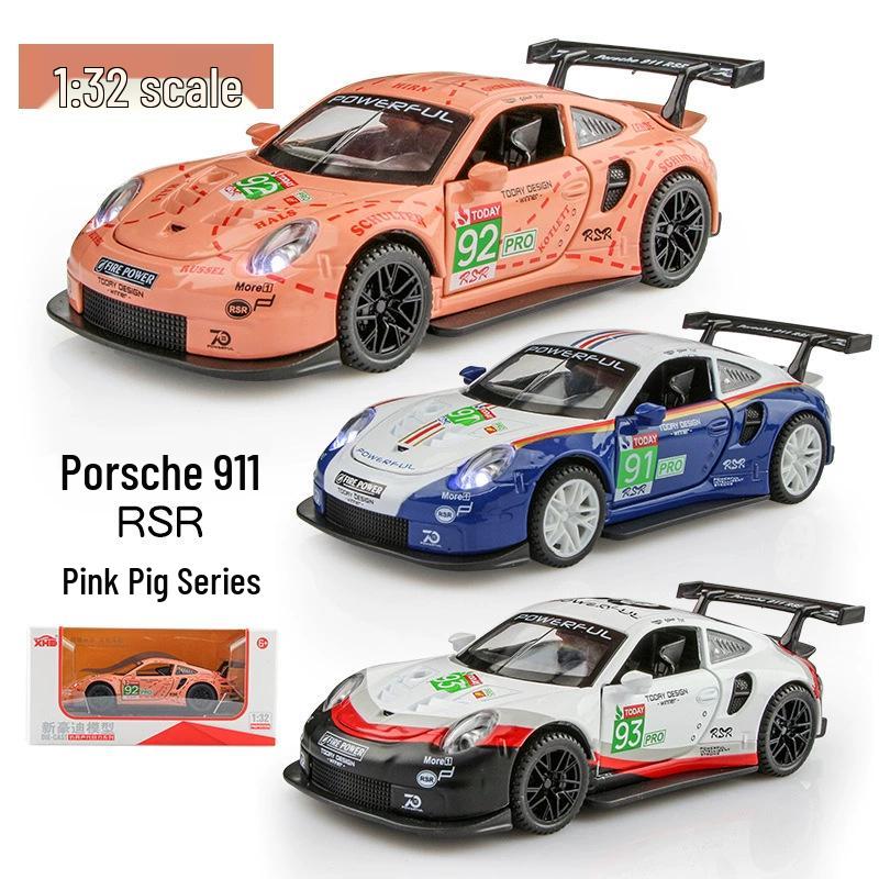 

1:Модель литая Porsche 911 RSR масштаба 32 синий