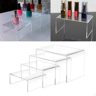 Akrilik Yükseltici Sergileme Rafı Koleksiyonları Çok Katmanlı Ortaya Çıkarma Çerçevesi Şeffaf