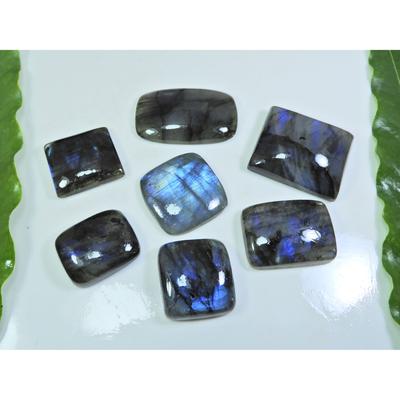 20X25-22X39MM Natural Blue Labradorite Octagon Cabochon Loose Gemstone 7Pcs LL-973