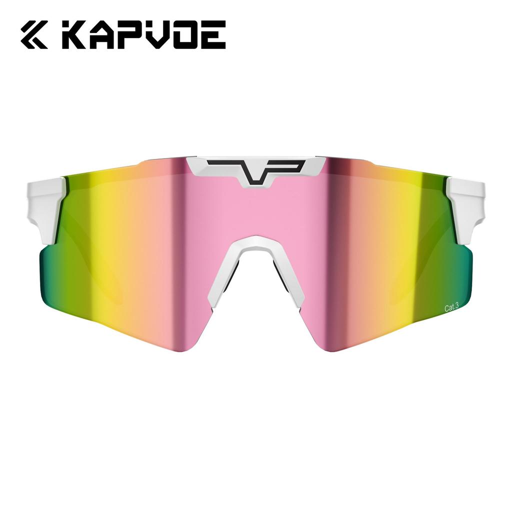 KAPVOE Polarized Photochromic Cycling & Outdoor Sports Glasses with Adjustable Temple