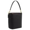 Coach City Bucket 35 Fashionable Versatile Snap Closure Leather Shoulder Crossbody Bucket Bag Handbag Large Women's Black