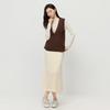 Fashionable and elegant style hollow lace texture skirt for women in spring and autumn, solid color versatile, soft and comfortable long skirt