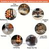 Outdoor Fiberglass Fireproof Mat, Foldable Heat-Resistant Flame Retardant Pad, Outdoor Grill BBQ Firepit Fireplace Blanket