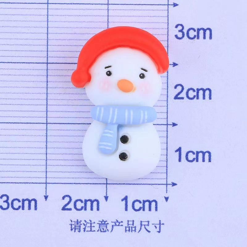 12Pcs New Cute Mini Christmas Series Flat Back Resin Cabochons Scrapbooking DIY Jewelry Craft Decoration Accessorie