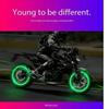 4ks Odolné krytky ventilků pneumatik – Krytky ventilků se světly pro automobily, motocykly, jízdní kola a elektrická vozidla