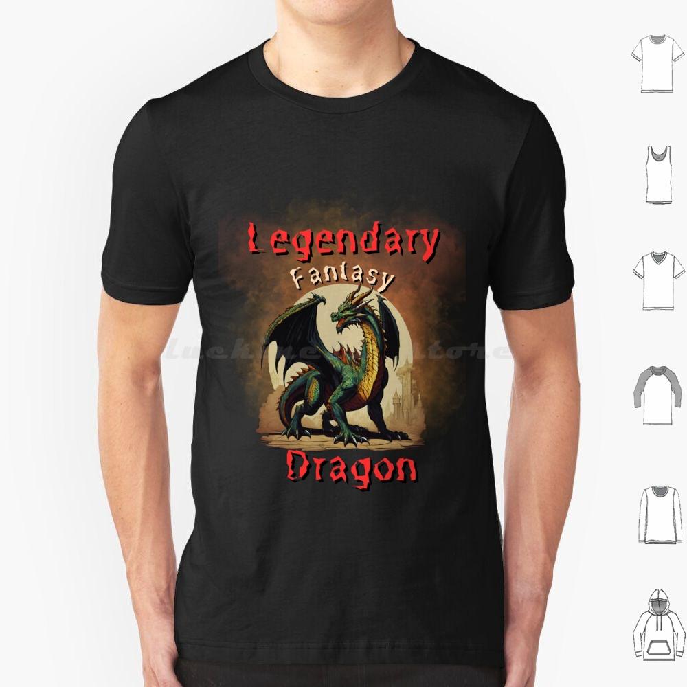 Funny Legendary Fantasy Dragon Cool Gift Mens Women T Shirt Cotton Men Women DIY Print Legendary Animals Mystic Dragon Mystic