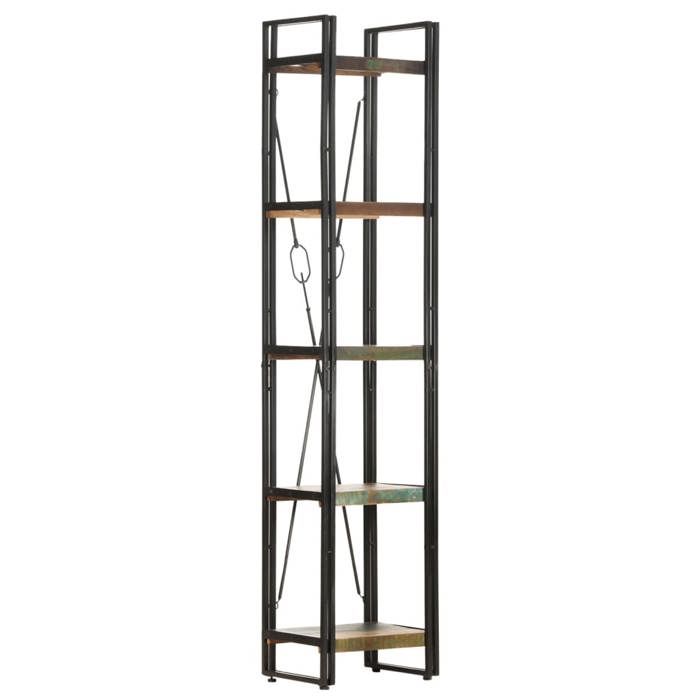 VidaXL Bibliothèque 5 niveaux 40x30x180 cm Bois de récupération massif