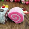1pcs PU Simulation Cream Swiss Roll Dessert Fruit Cake Artificial Lifelike Fake Small Model