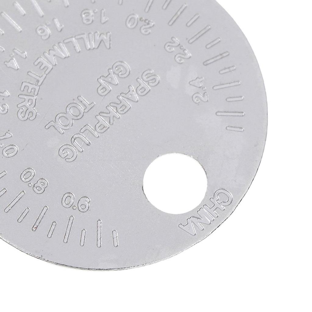 Domezen Spark Plug Gap Tool,Spark Plug Gap Tool Gapper Gauge - Caliber Measuring Tool