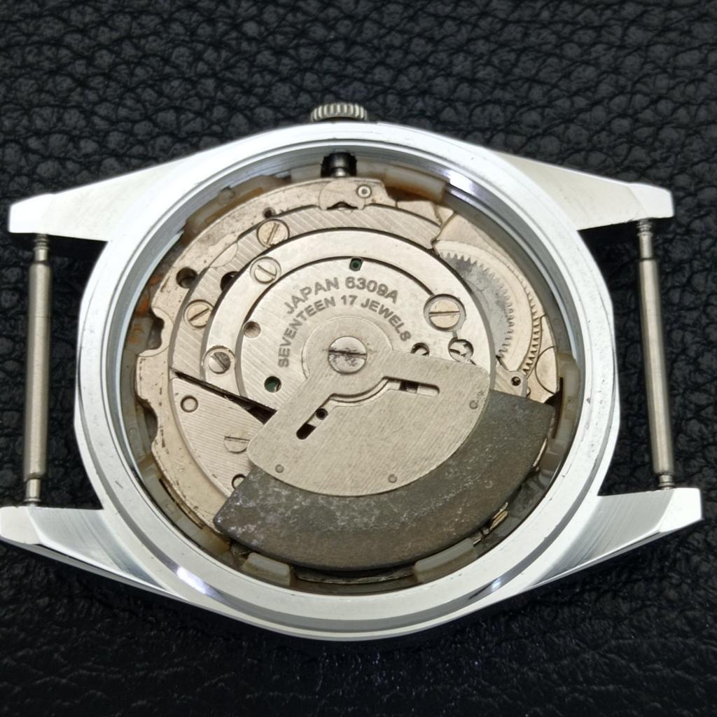 REFURBISHED SEIKO 5 AUTOMATIC MENS WATCH JAPAN MADE BLACK DIAL CUSTOM A440012-2 QV90-a440012