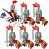 MOC Medieval Lion King Castle Knight Building Blocks Figure Accessories War Horse Cavalry Warrior Crusaders Toy Gift Bricks N029