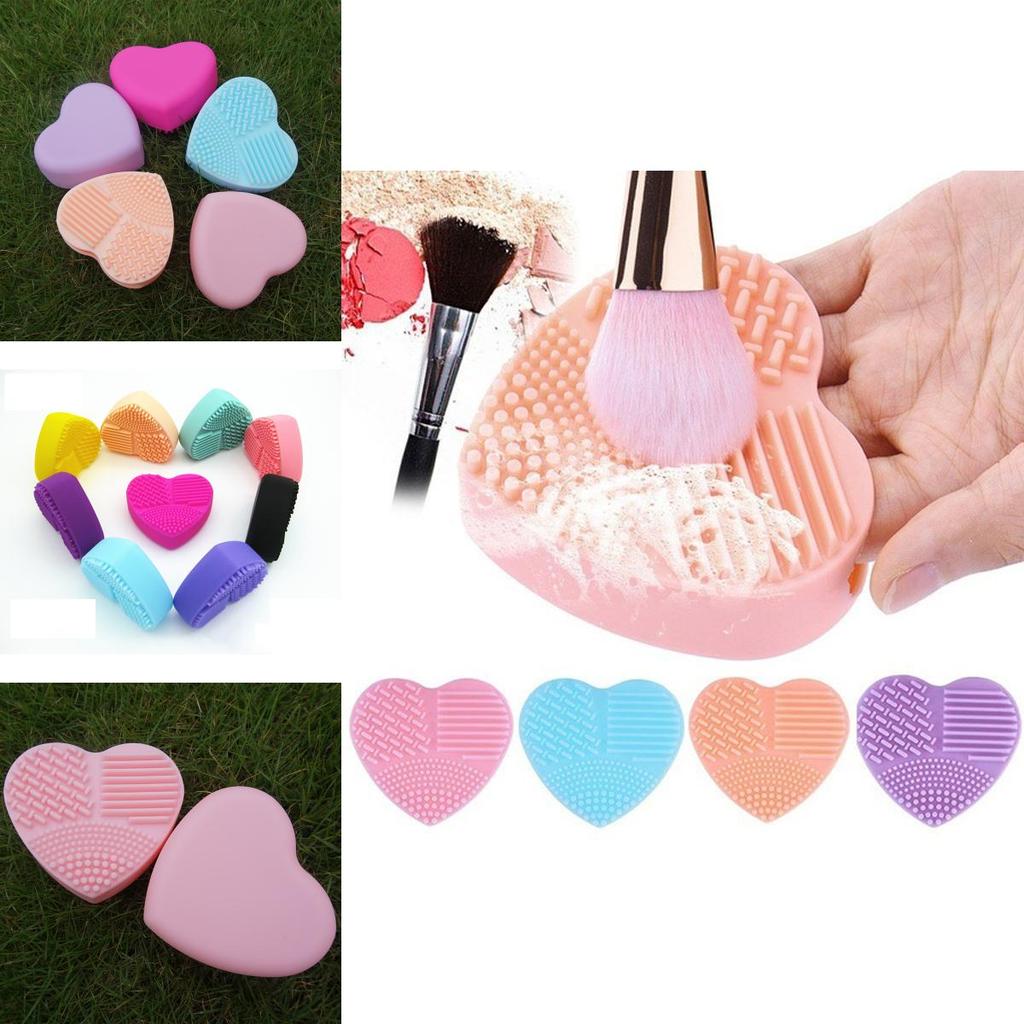 Premium Silikon Herz Make-up Pinselreiniger Pad mit zeitlosem Design für alle Pinsel