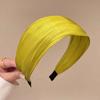 Korean Solid Color Satin Headband for Women Girls Fashion Elegant Wide Sponge Hair Hoop Headwear Hair Accessories