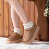 Winter Plush Ankle Boots Female Casual Women's Slippers Home Fluffy Luxury Designer Woman Shoes Indoor Fuzzy Fur Snow Booties