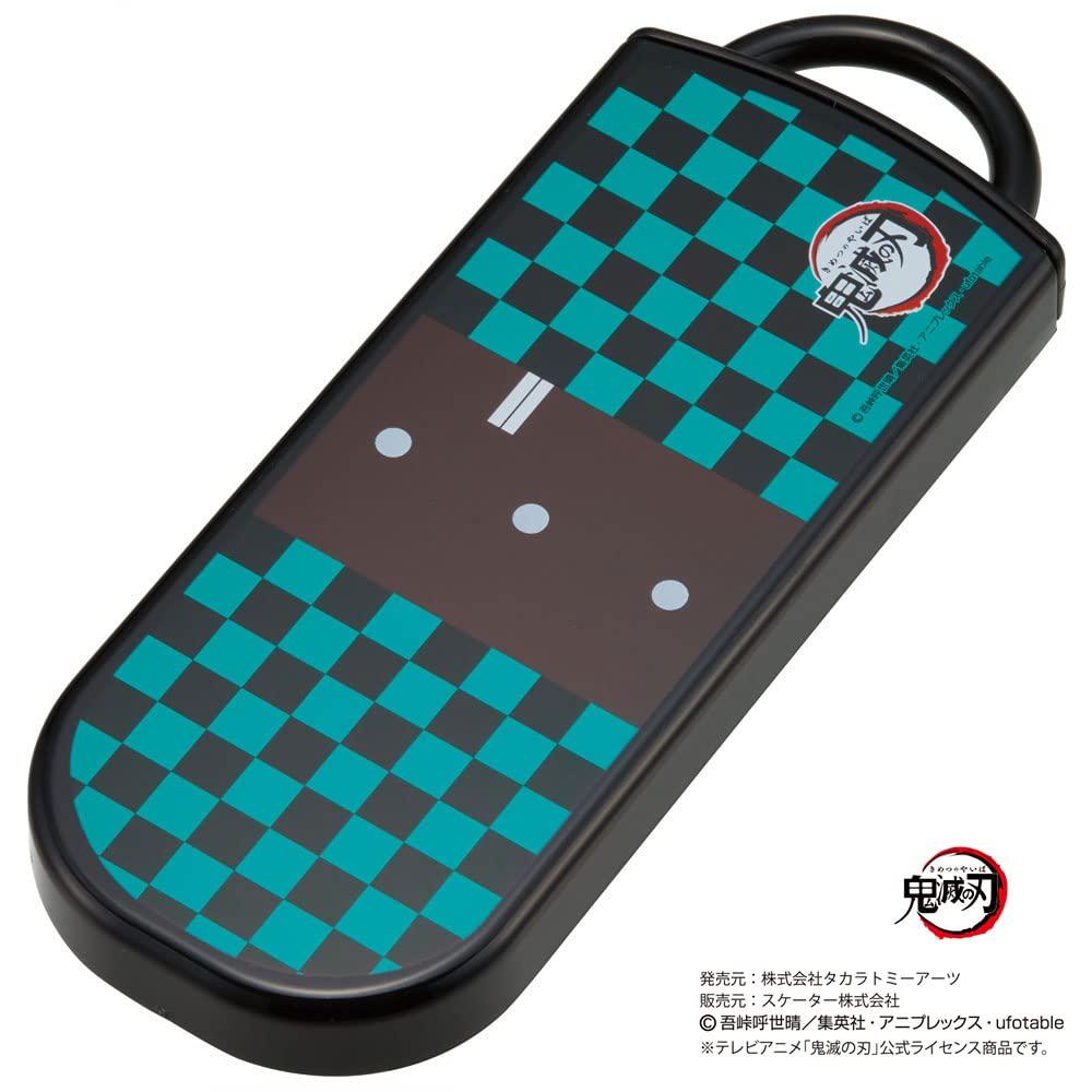 Skater Antibakteriální posuvná sada Trio Lunch box Hůlky Lžíce Vidlička Demon Slayer Kamado Tanjiro Chlapci Vyrobeno v Japonsku Dětské TACC2AG-A