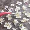 Snøklokke Nail Sticker Spring Flower Campanula 5D Preget Glider White Flora