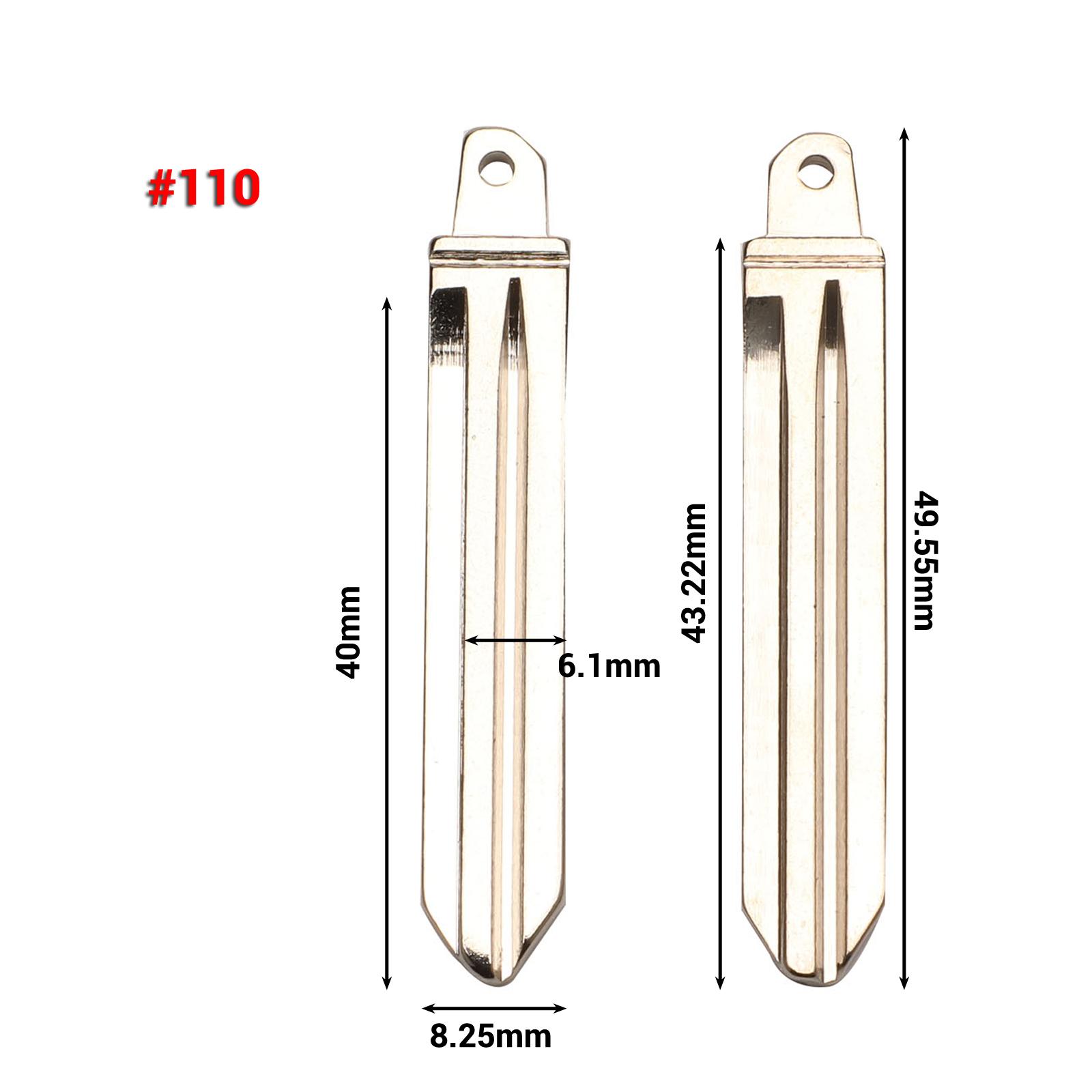 Jingyuqin 15pcs  Flip KD Car Key Blade #13 77 92 100 107 108 112 115 129 130 140 146 For Kia For Hyundai No.110
