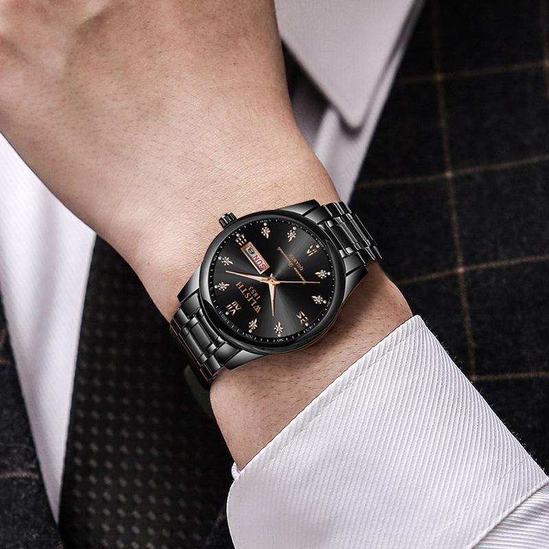 Wolis Men's Waterproof Quartz Stainless Steel Automatic Watch
