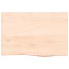 VidaXL Dessus de table 60x40x6 cm bois de chêne massif non traité 3156283