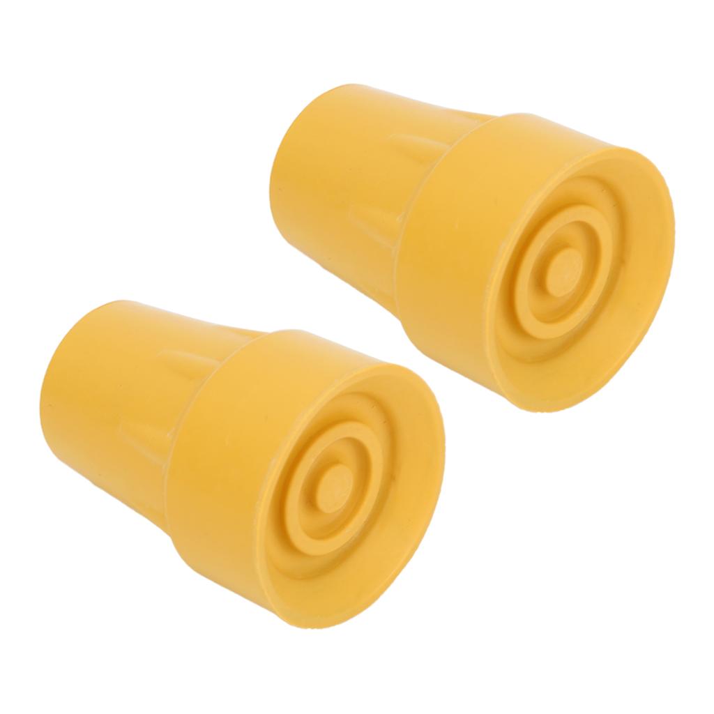 2Pcs Crutch Tips Replacement Latex Free Heavy Duty Non Slip Flat for Canes Walker Accessories
